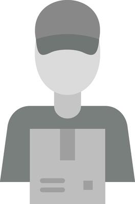 Delivery Man Vector Icon