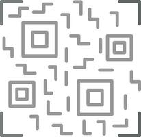 icono de vector de código qr