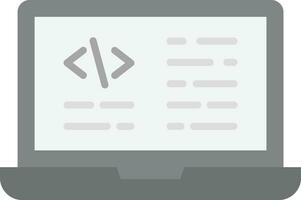 Laptop Coding Vector Icon