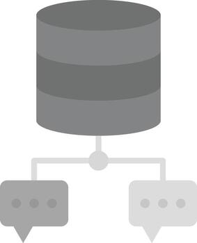 base de datos charla vector icono
