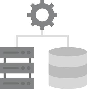 base de datos ajustes vector icono