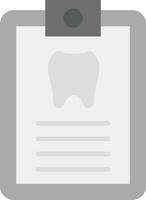 icono de vector de registro dental