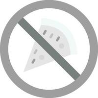 No Fast Food Vector Icon