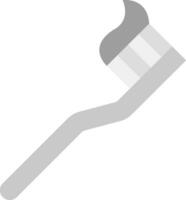 Tooth Paste on Brush Vector Icon