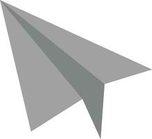 icono de vector de avión de papel