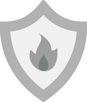 Fire Shield Vector Icon