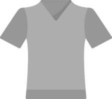 v cuello camisa vector icono