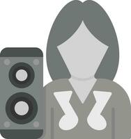 icono de vector de DJ