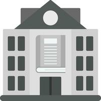 icono de vector de edificio de biblioteca