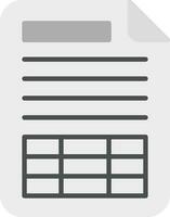 Spreadsheet Vector Icon