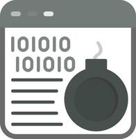 Cyber Bomb Vector Icon