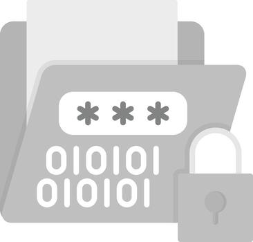 icono de vector de cifrado