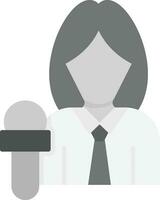 News Anchor Vector Icon