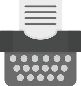 Typewriter Vector Icon