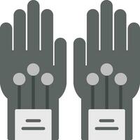 Wired Gloves Vector Icon