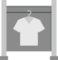 ropa estante vector icono