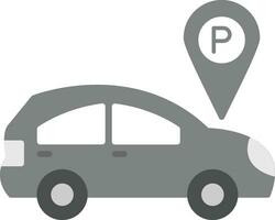 icono de vector de área de estacionamiento