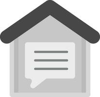 House Chat Vector Icon