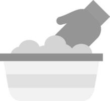 Hand Washing Clothes Vector Icon