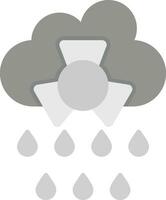 icono de vector de lluvia ácida