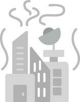 icono de vector de contaminación de la ciudad