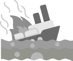 Burning Ship Vector Icon