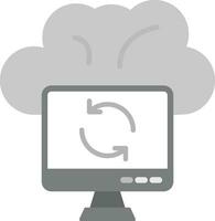 Cloud Sync Vector Icon