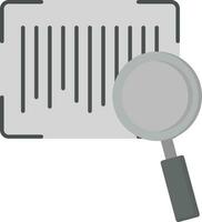 Barcode Search Vector Icon