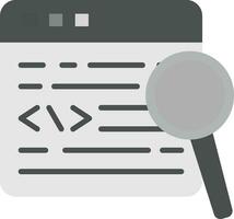 encontrar icono de vector de código