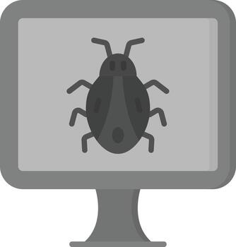 Computer Bug Vector Icon