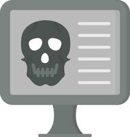 Computer Hacked Vector Icon