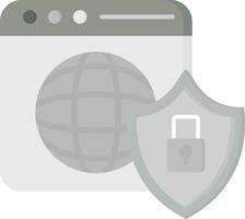 icono de vector de seguridad de internet