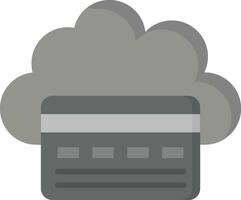 nube pago vector icono