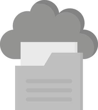 Cloud Folder Vector Icon