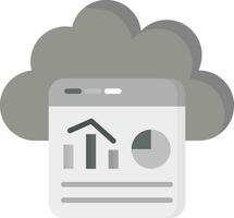 Cloud Stats Vector Icon