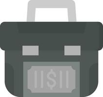 Money Suitcase Vector Icon