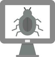 icono de vector de virus informático