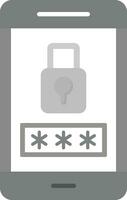 Mobile Password Vector Icon