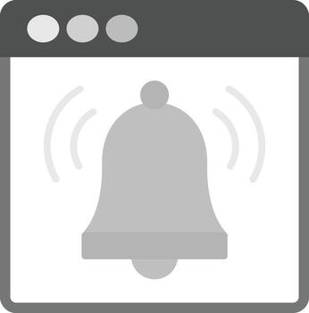 icono de vector de notificación