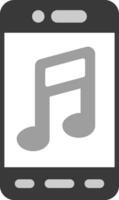 móvil música aplicación vector icono