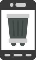 Mobile Bin Vector Icon