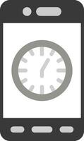 Mobile Clock Vector Icon