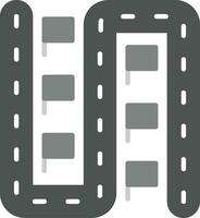 Running Track Vector Icon