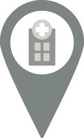 Hospital Location Vector Icon