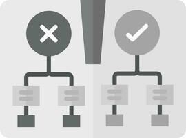 Decision Tree Vector Icon