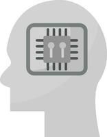 humano procesador vector icono