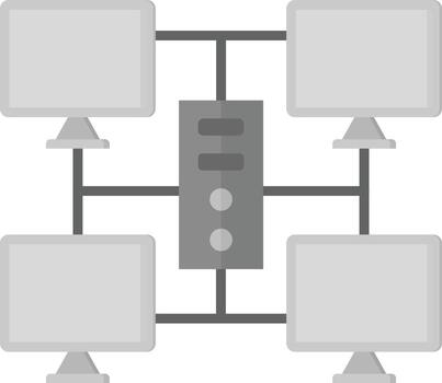 cuadrícula informática vector icono