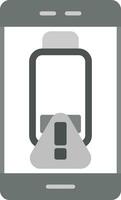 Battery alert Vector Icon