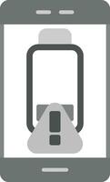 Battery alert Vector Icon