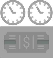 hora establecido pago vector icono